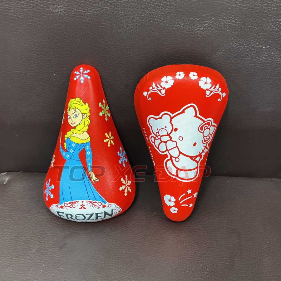 yên xe đạp trẻ em màu đỏ bé gái