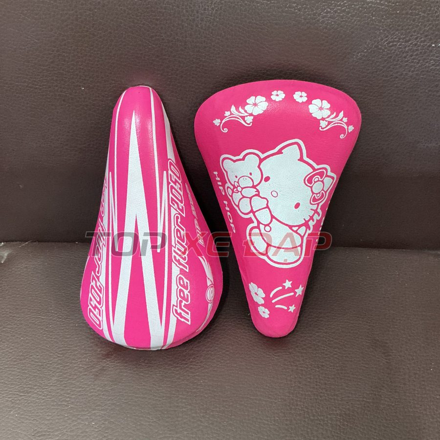 yên xe đạp trẻ em 12 14 16 inch màu hồng