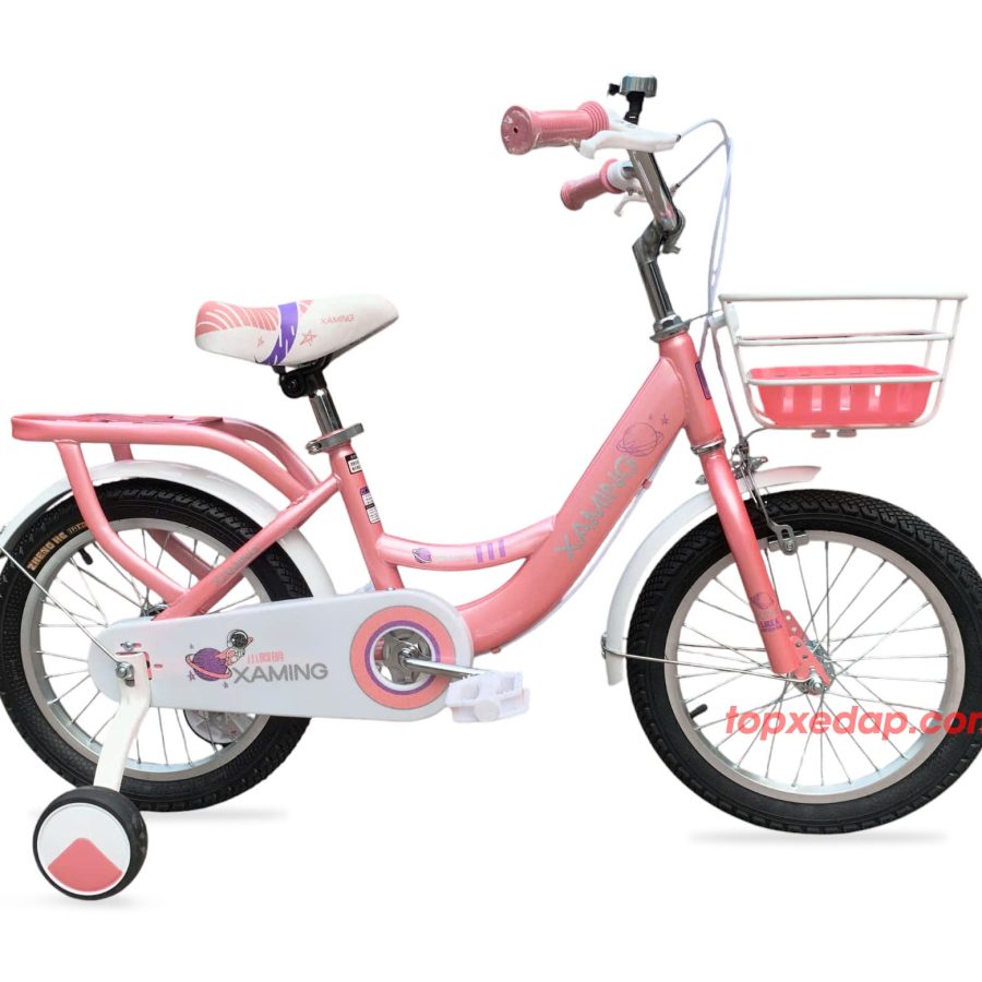 xe đạp trẻ em xaming 16 inch hồng 2024