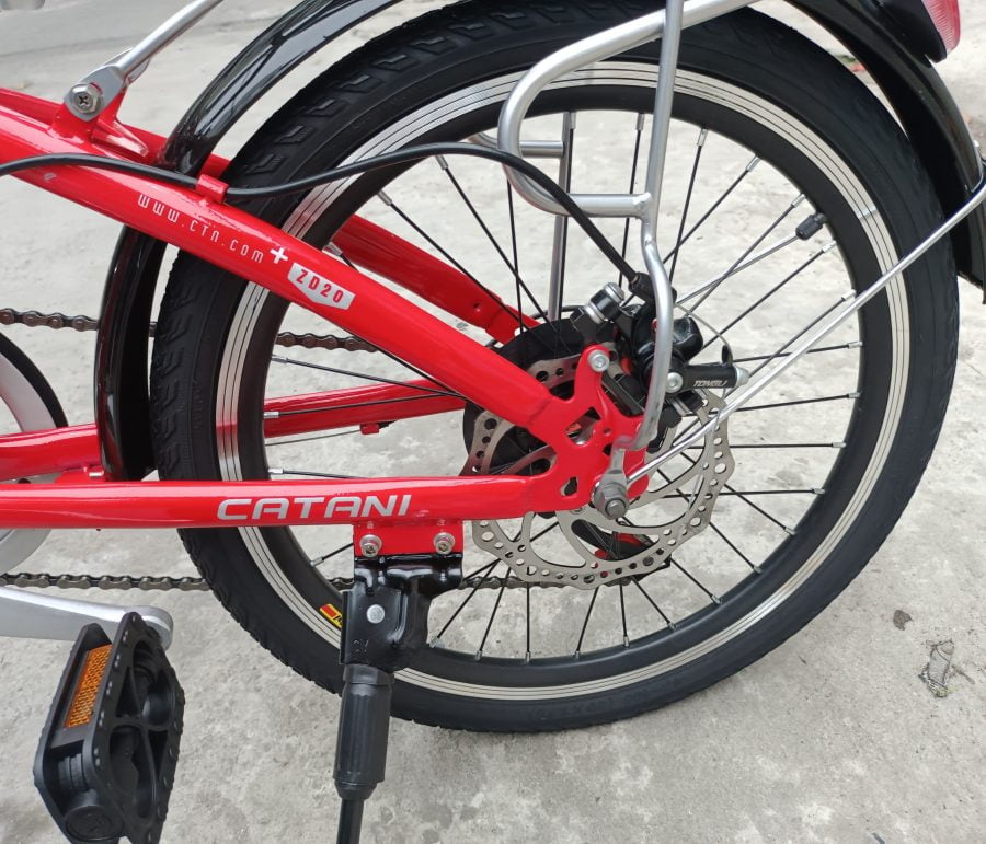 Xe đạp gấp CATANI có đề 20 inch - Đỏ IMG 20220530 164934 scaled