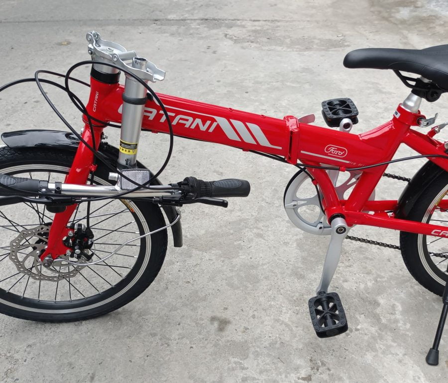 Xe đạp gấp CATANI có đề 20 inch - Đỏ IMG 20220530 165028 scaled