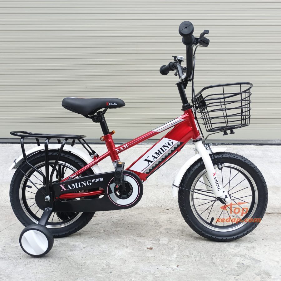 xe đạp trẻ em 14 inch xaming đỏ