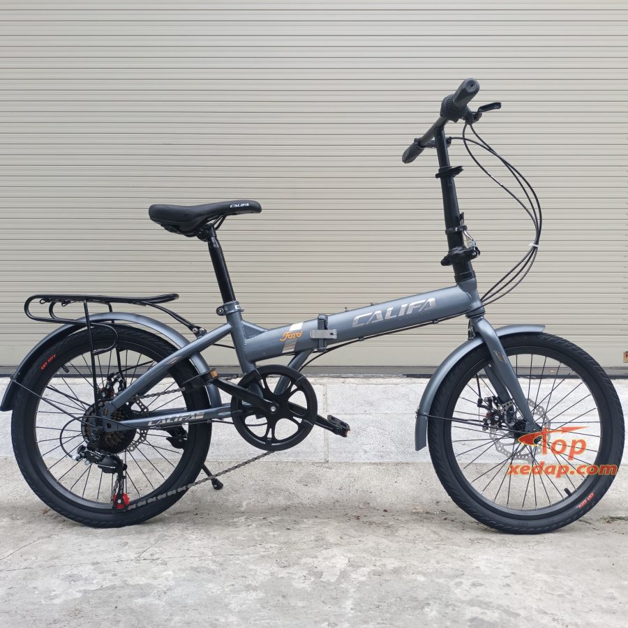 xe đạp gấp califa 20 inch xám