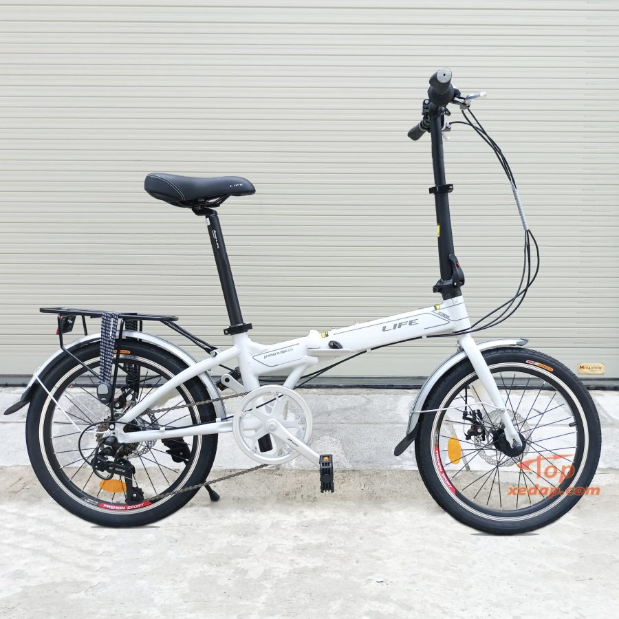 Xe đạp gấp life c300 khung nhôm siêu nhẹ