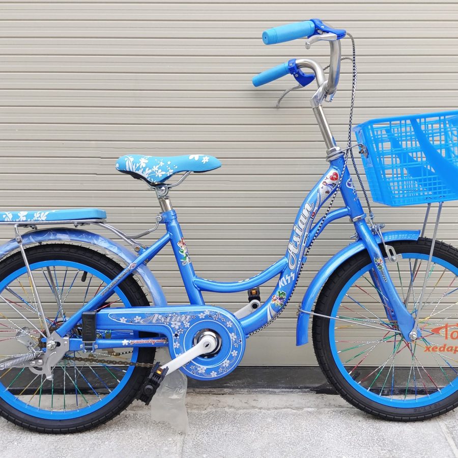 xe đạp bé gái ASIAN 18 inch xanh