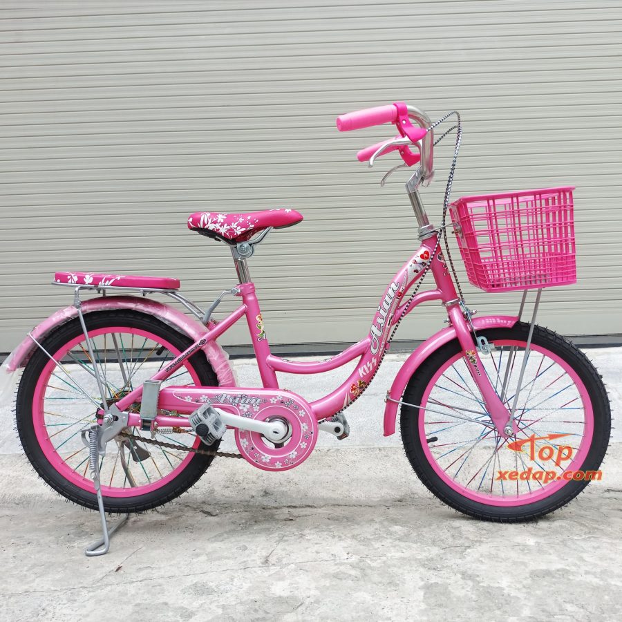 xe đạp bé gái ASIAN 18 inch hồng