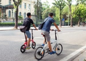 chọn xe đạp gấp theo chiều cao