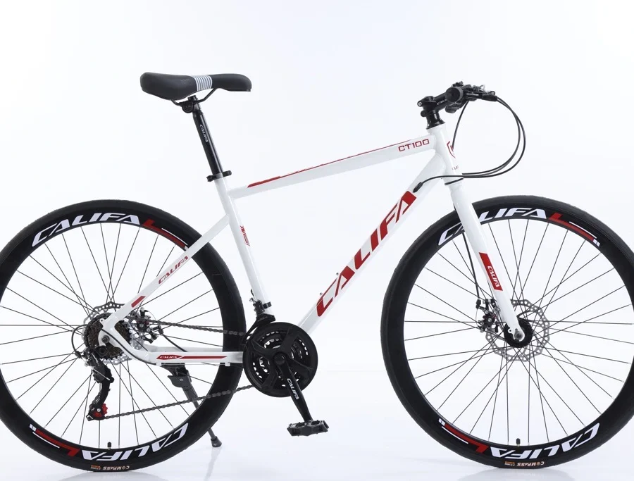 xe dap touring califa ct100 banh 700c trang do