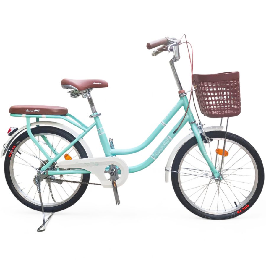 xe đạp nữ brave will yh11 XANH 20 inch