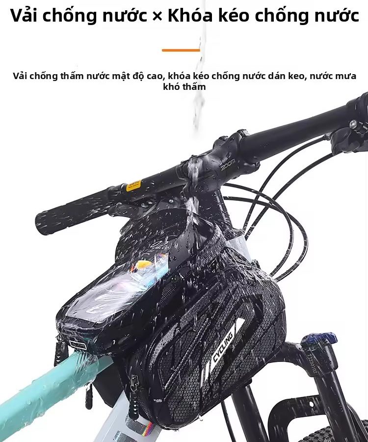 Túi Treo Khung Xe Đạp 2 Bên Cao Cấp - Form Cứng, Chống Nước IMG 0329