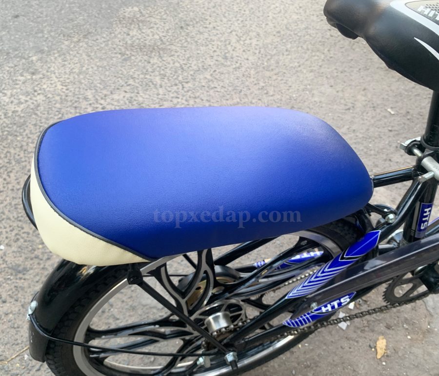 đệm ghế sau xe đạp màu xanh