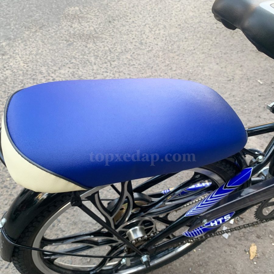 đệm ghế sau xe đạp màu xanh