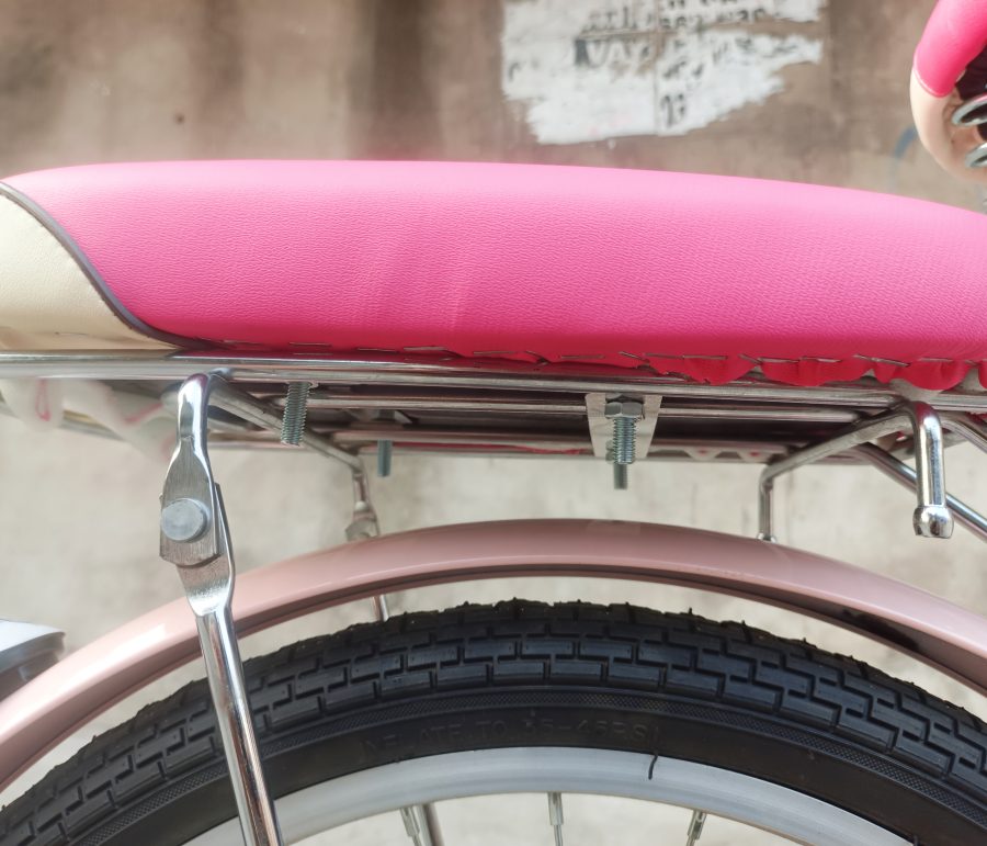 Đệm yên sau cao cấp gắn baga xe đạp, xe điện | Xanh Đỏ Hồng IMG 20260411 164602