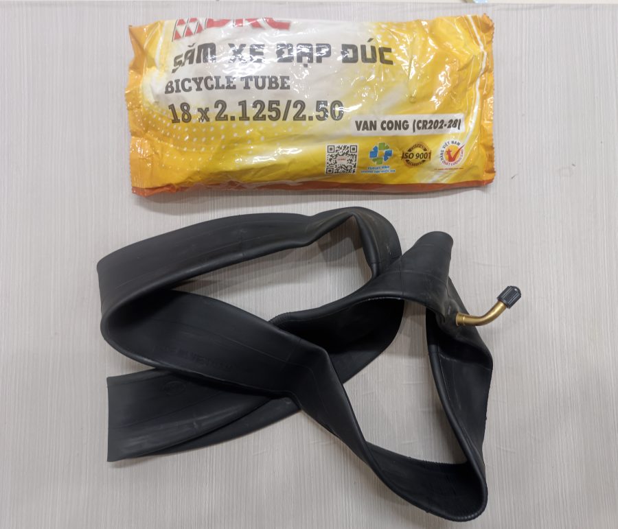 Ruột xe đạp 18x2.125/2.5 van cong hiệu DRC
