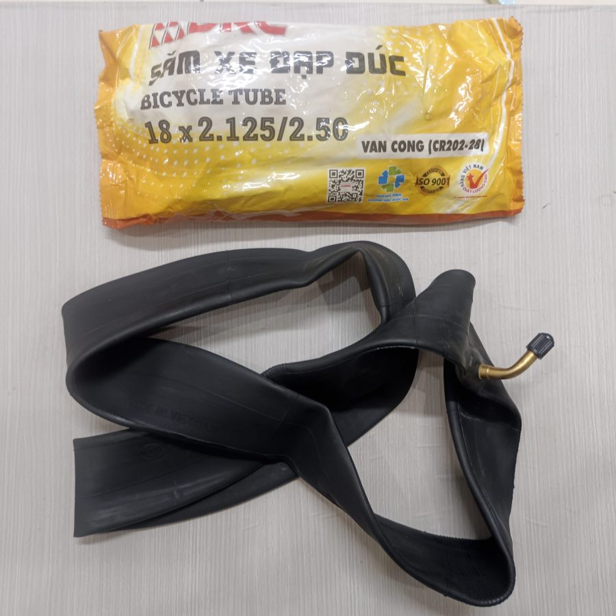 Ruột xe đạp 18x2.125/2.5 van cong hiệu DRC