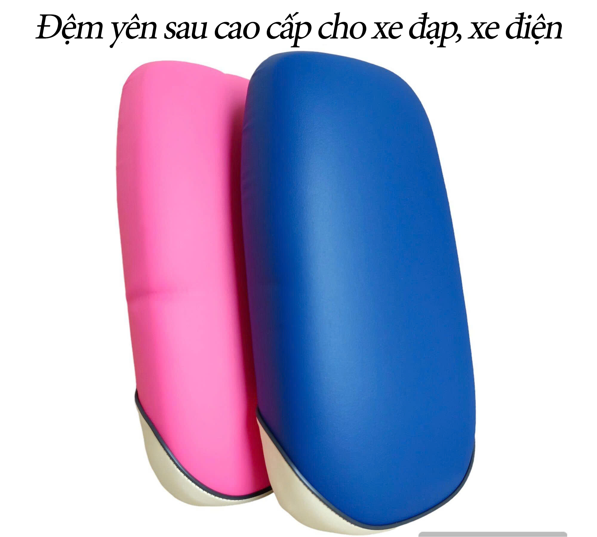 Đệm yên sau cao cấp gắn baga xe đạp, xe điện | Xanh Đỏ Hồng Đệm yên xe đạp