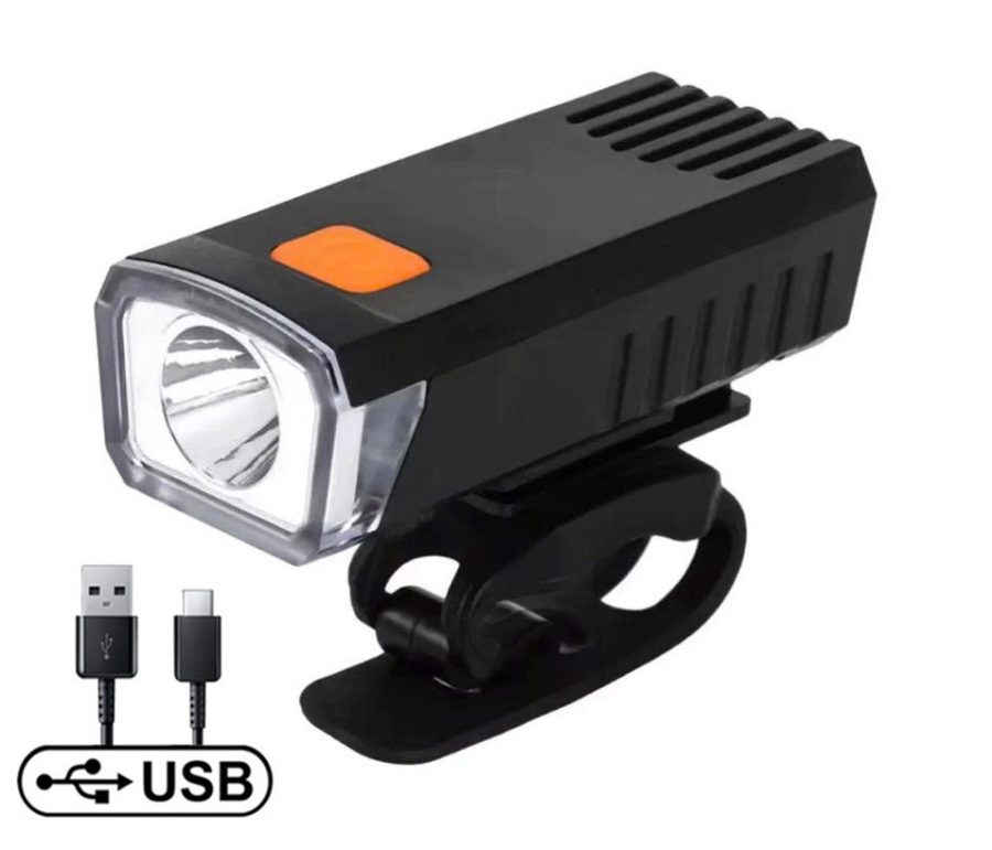 đèn trước xe đạp sạc USB tiện lợi