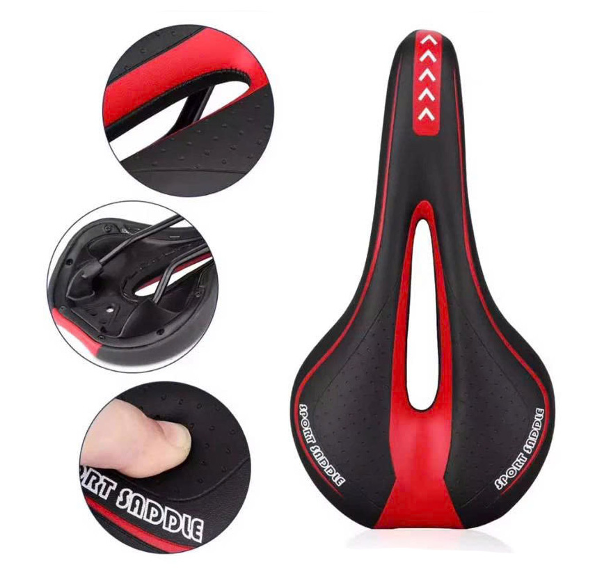 Yên xe đạp thể thao cao cấp sport saddle màu đỏ