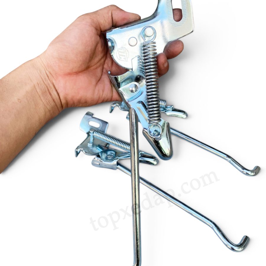 Chân chống 1 bên cho xe đạp phổ thông 24/26/27 inch chân chống sắt dày gắn trục bánh sau