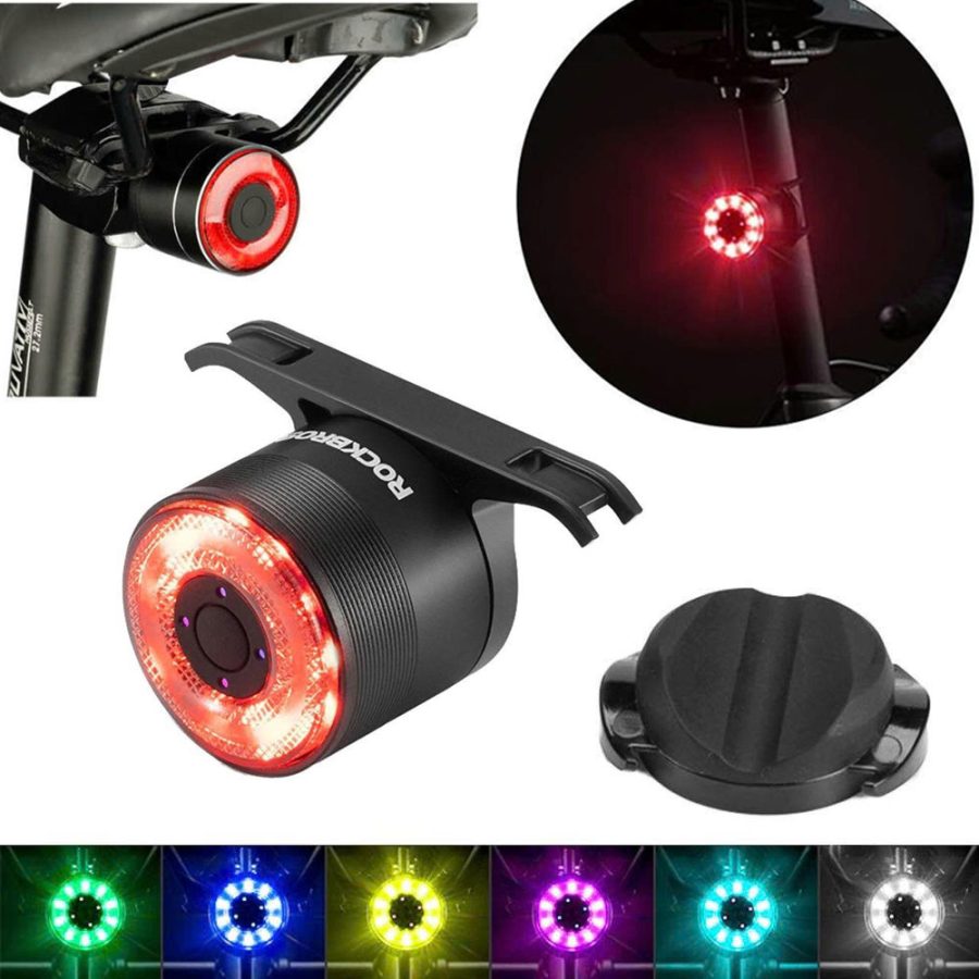 Đèn hậu xe đạp ROCKBROS Q1 SAMURAI 7 Màu IPX6