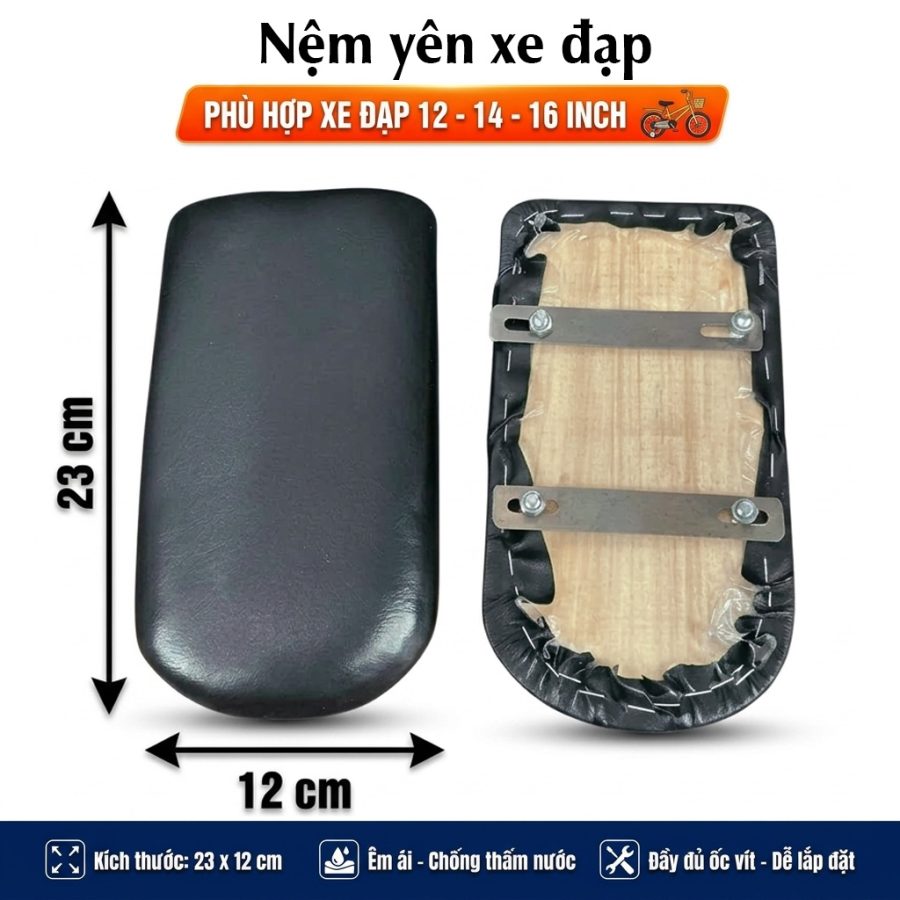 đệm yên xe đạp 12 14 16 inch